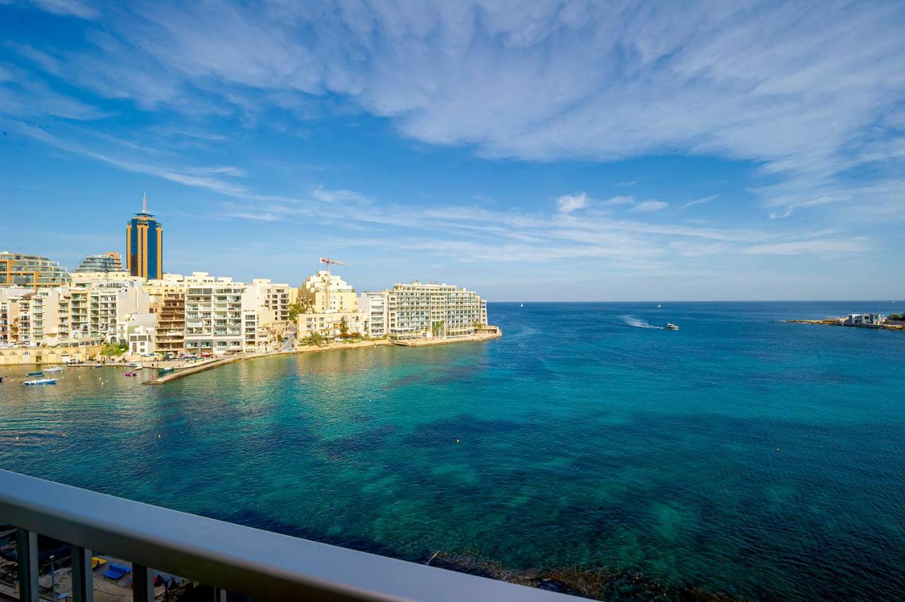 Spinola Bay Top Floor Seafront 3 Bedroom Apartment With Panoramic Sea Views - By Getawaysmalta Saint Julian's Екстер'єр фото