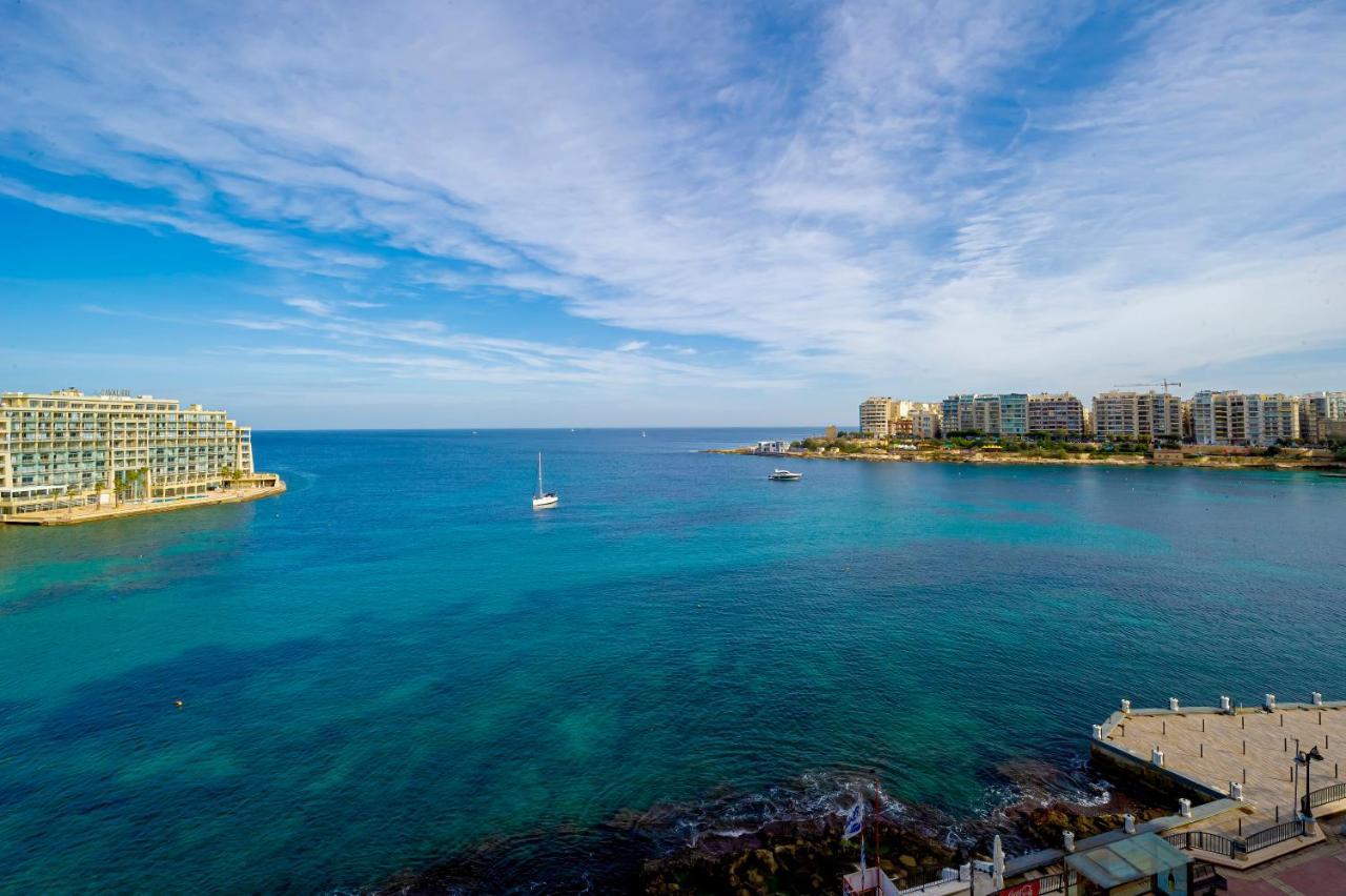 Spinola Bay Top Floor Seafront 3 Bedroom Apartment With Panoramic Sea Views - By Getawaysmalta Saint Julian's Екстер'єр фото