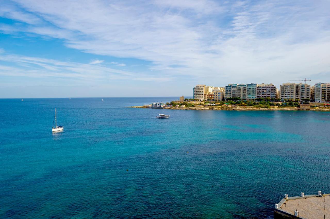 Spinola Bay Top Floor Seafront 3 Bedroom Apartment With Panoramic Sea Views - By Getawaysmalta Saint Julian's Екстер'єр фото