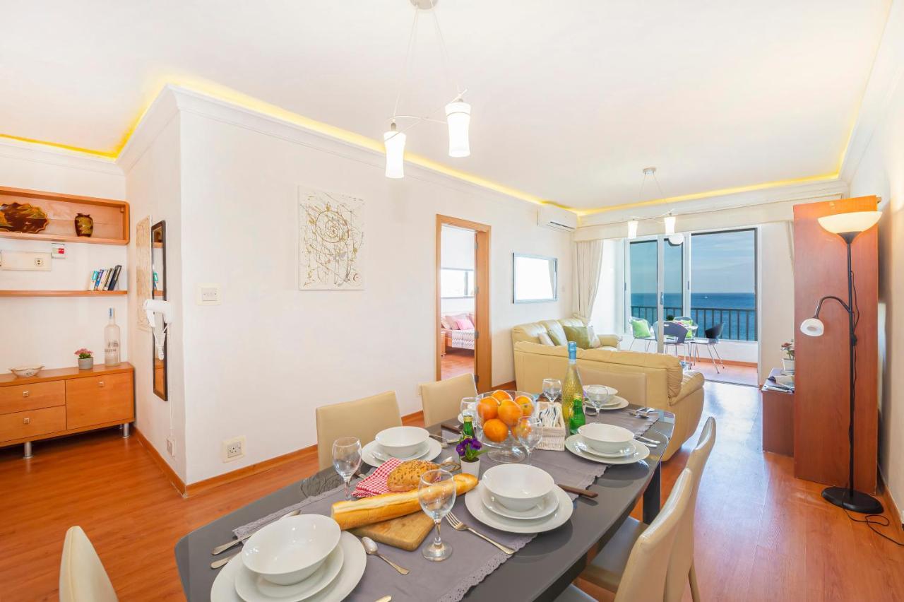 Spinola Bay Top Floor Seafront 3 Bedroom Apartment With Panoramic Sea Views - By Getawaysmalta Saint Julian's Екстер'єр фото