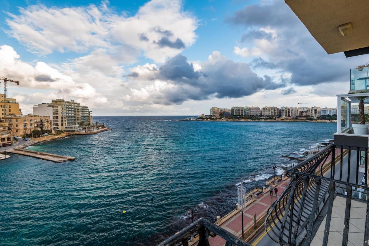 Spinola Bay Top Floor Seafront 3 Bedroom Apartment With Panoramic Sea Views - By Getawaysmalta Saint Julian's Екстер'єр фото