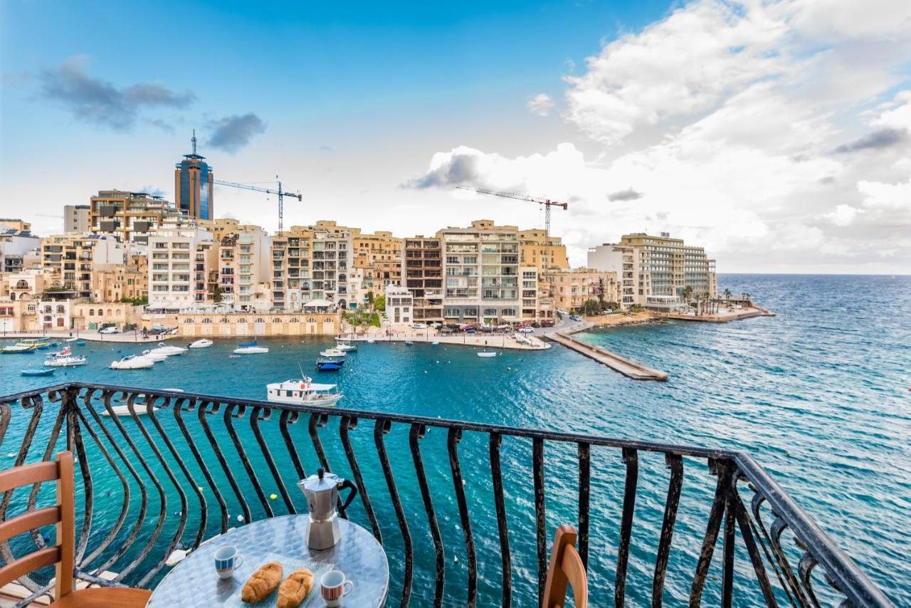 Spinola Bay Top Floor Seafront 3 Bedroom Apartment With Panoramic Sea Views - By Getawaysmalta Saint Julian's Екстер'єр фото