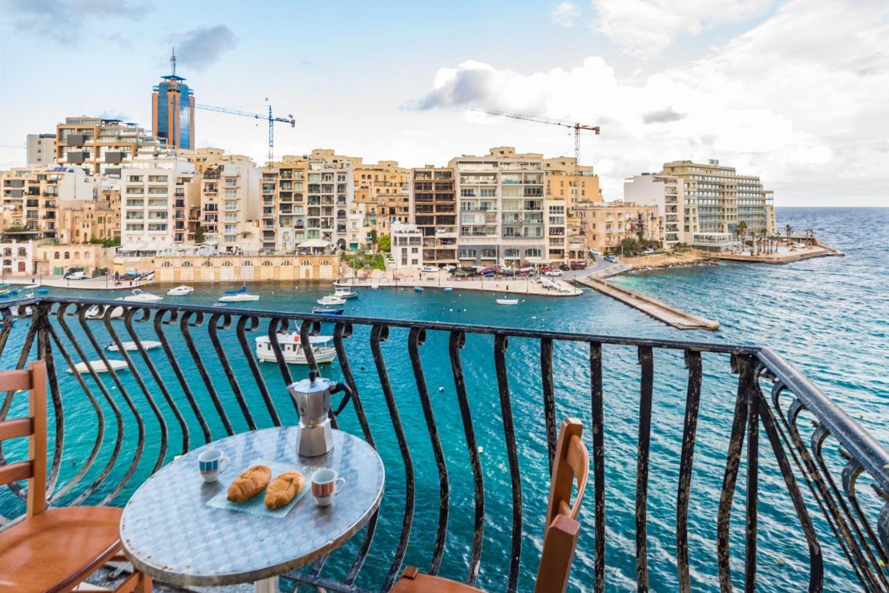 Spinola Bay Top Floor Seafront 3 Bedroom Apartment With Panoramic Sea Views - By Getawaysmalta Saint Julian's Екстер'єр фото