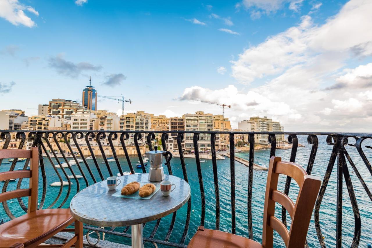 Spinola Bay Top Floor Seafront 3 Bedroom Apartment With Panoramic Sea Views - By Getawaysmalta Saint Julian's Екстер'єр фото